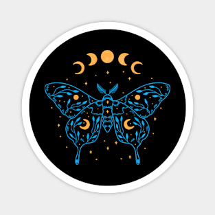 Moth and Moon Magnet